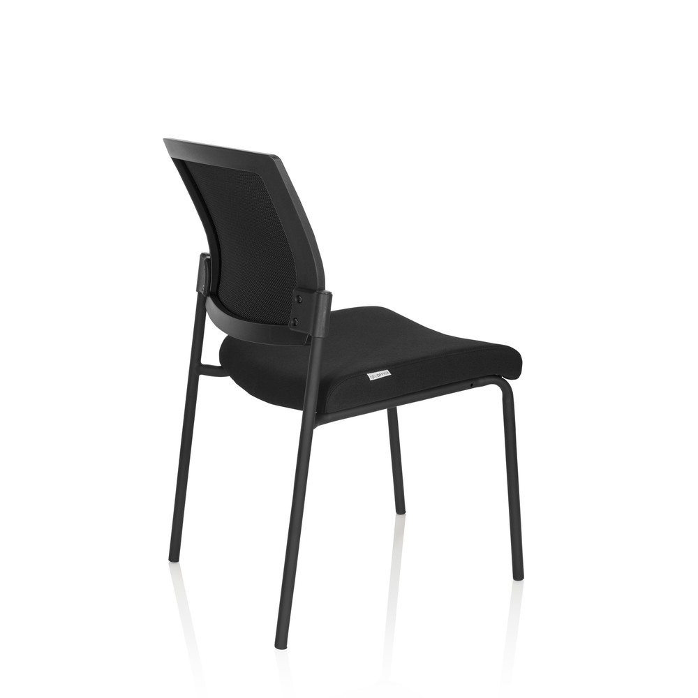 Produktabbildung Nr. 8: hjh OFFICE Besucherstuhl / Konferenzstuhl K9 V PRO Stoff, schwarz