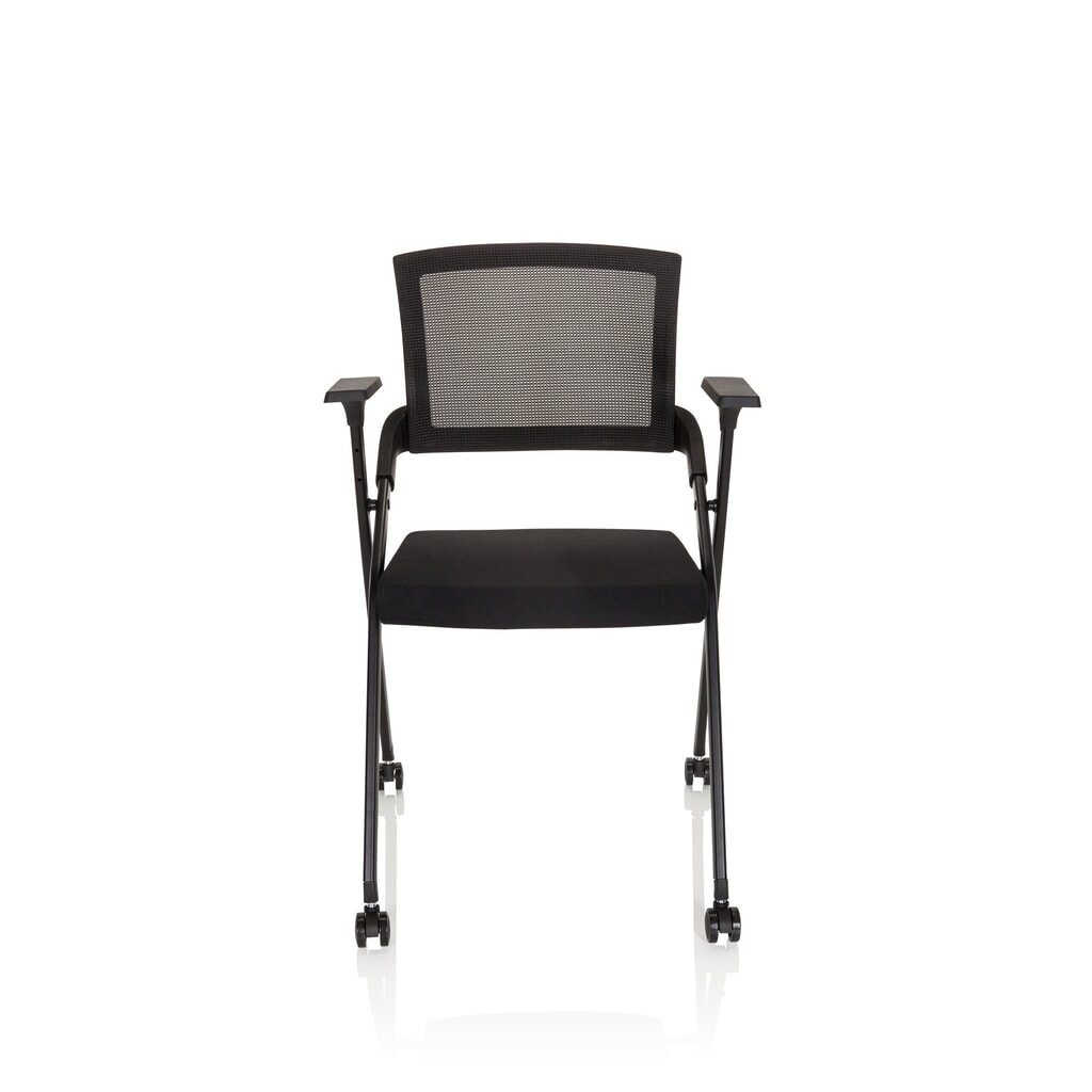 hjh OFFICE Besucherstuhl / Klappstuhl PRIORITY II Netzstoff / Stoff, schwarz Produktabbildung: hjh OFFICE Besucherstuhl / Klappstuhl PRIORITY II Netzstoff / Stoff, schwarz