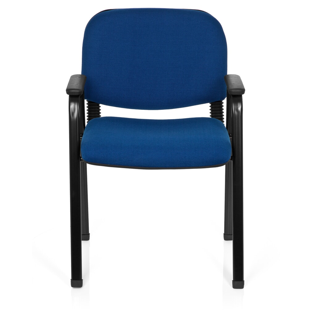 hjh OFFICE Besucherstuhl XT 650, schwarz/blau Produktabbildung: hjh OFFICE Besucherstuhl XT 650, schwarz/blau