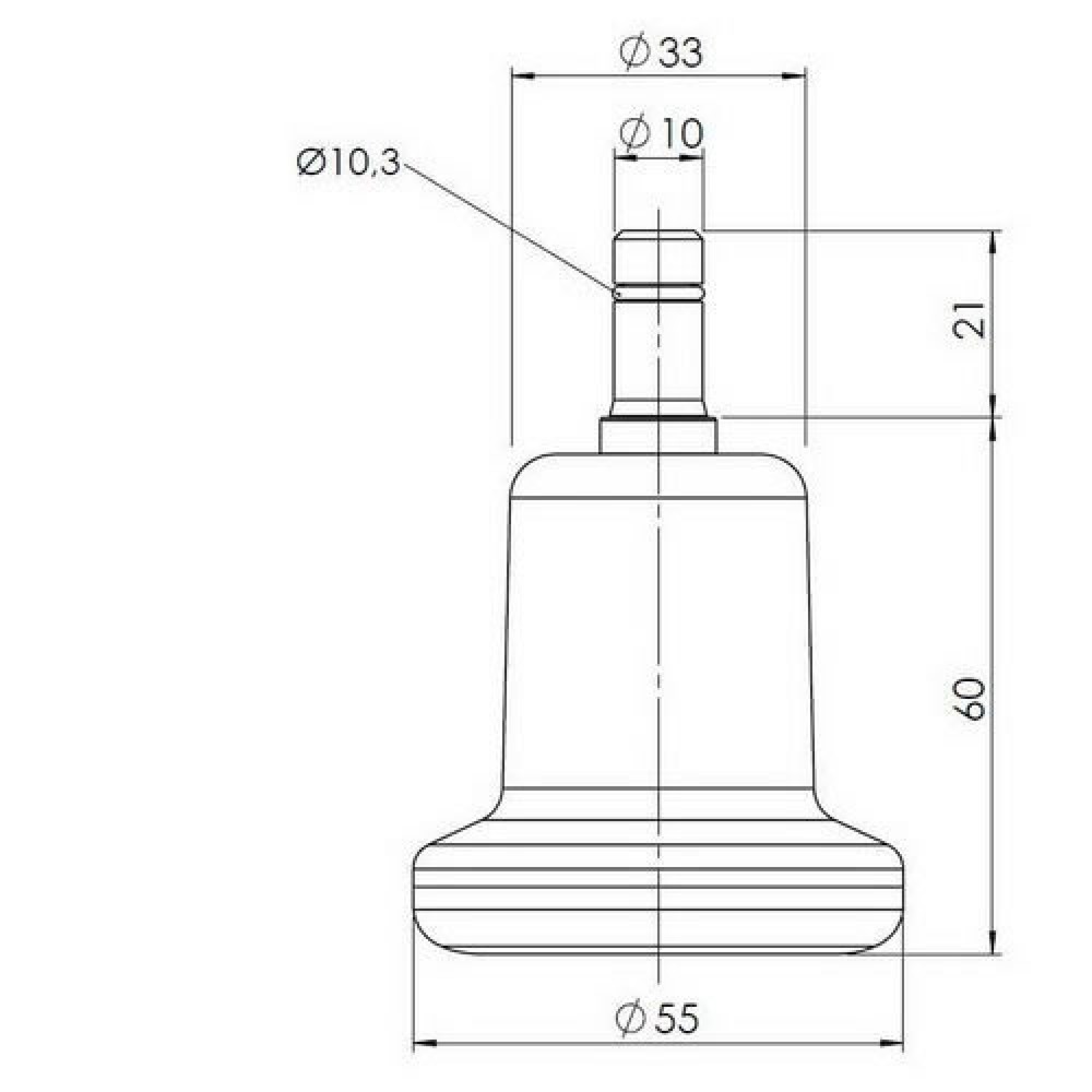 Produktabbildung Nr. 4: hjh OFFICE 5x Bodengleiter STAND klein No. 10 Stift 10 mm / 50 mm Standfüße, (5er Pack)