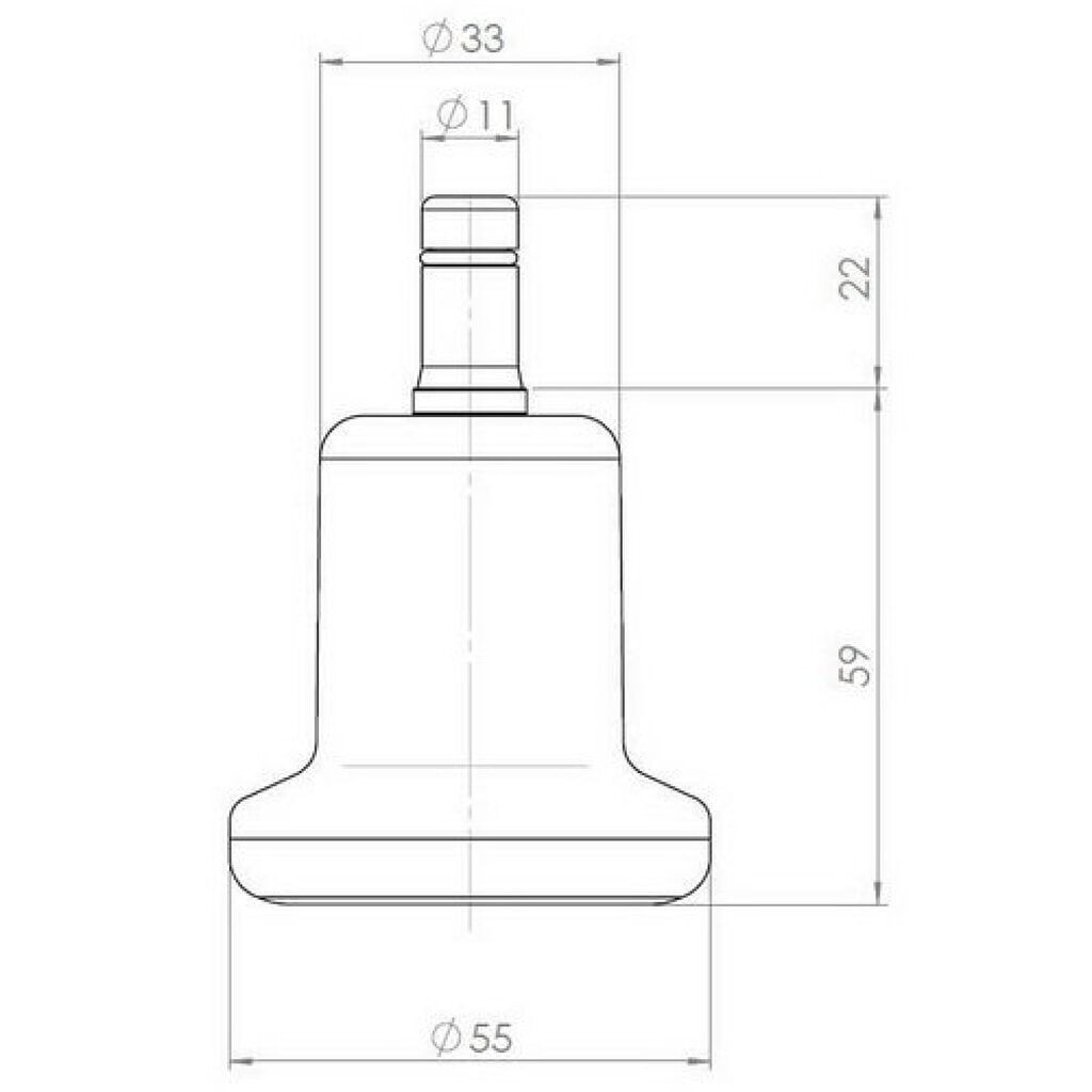 Produktabbildung Nr. 4: hjh OFFICE 5x Bodengleiter STAND klein No. 11 Stift 11 mm / 50 mm Standfüße, (5er Pack)