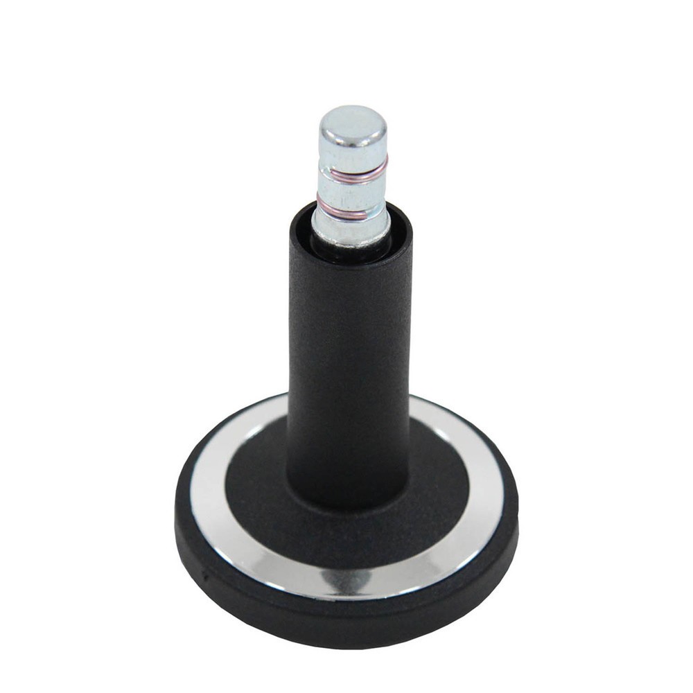Produktabbildung Nr. 2: hjh OFFICE 5x Bodengleiter STATO-M Stift 11 mm / 60 mm Standfüße, (5er Pack), schwarz/chrom
