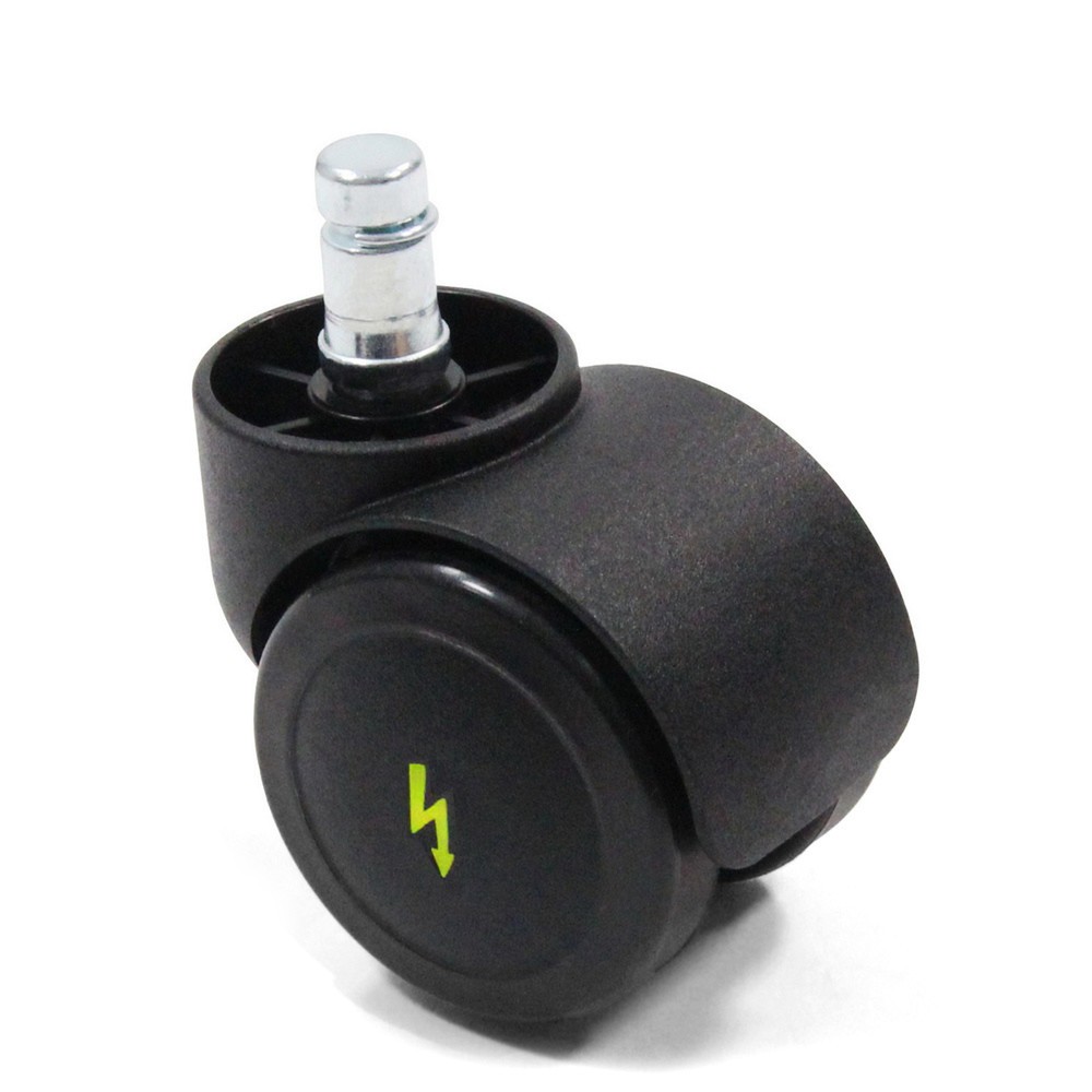 Produktabbildung: hjh OFFICE 5x Hartbodenrollen ROLO ESD 10 mm / 50 mm (5er Pack), elektrisch leitfähig
