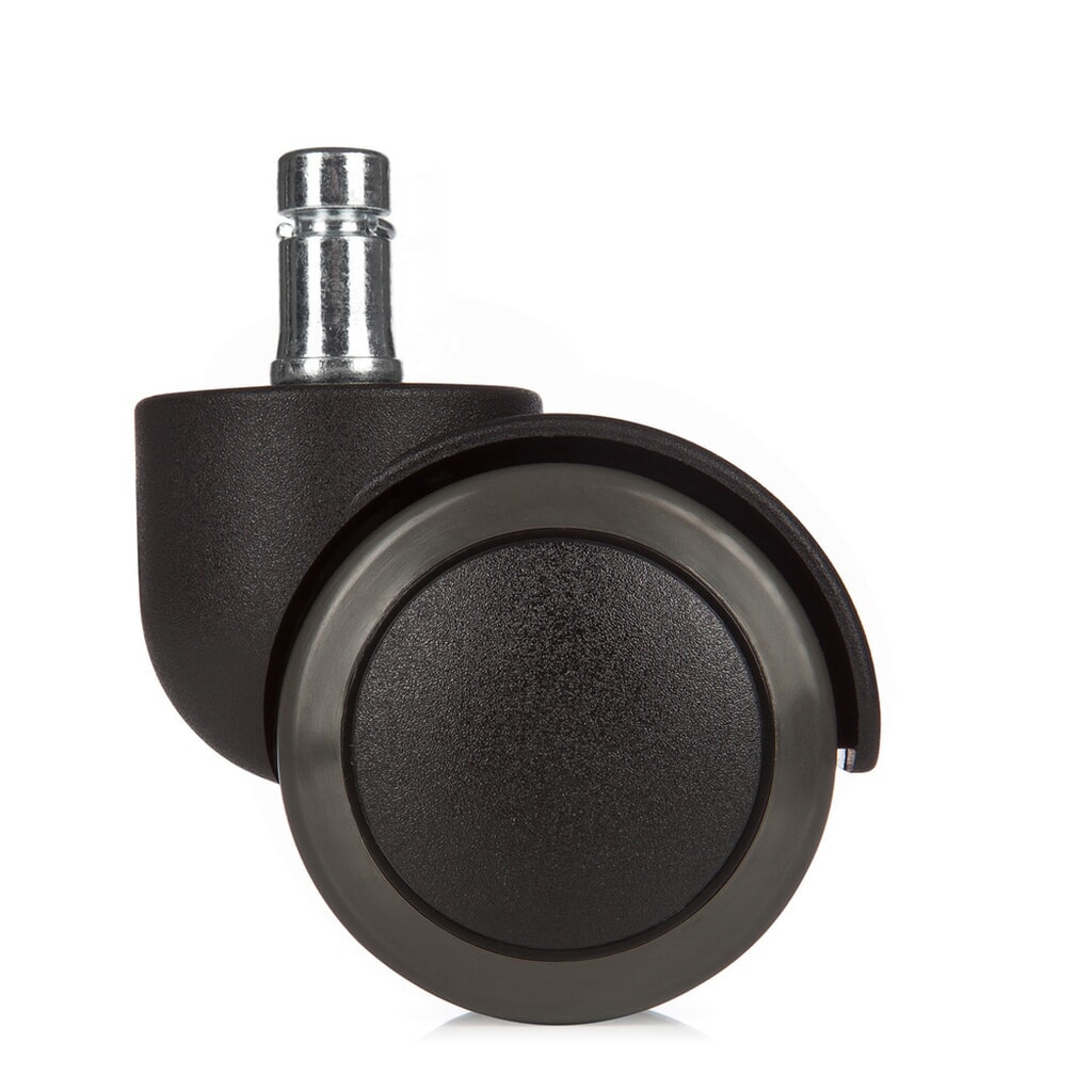 hjh OFFICE 5x Hartbodenrollen ROLO 11 mm / 50 mm Büro-Stuhl-Rollen No-Noise, (5er Pack) Produktabbildung Nr. 3: hjh OFFICE 5x Hartbodenrollen ROLO 11 mm / 50 mm Büro-Stuhl-Rollen No-Noise, (5er Pack)