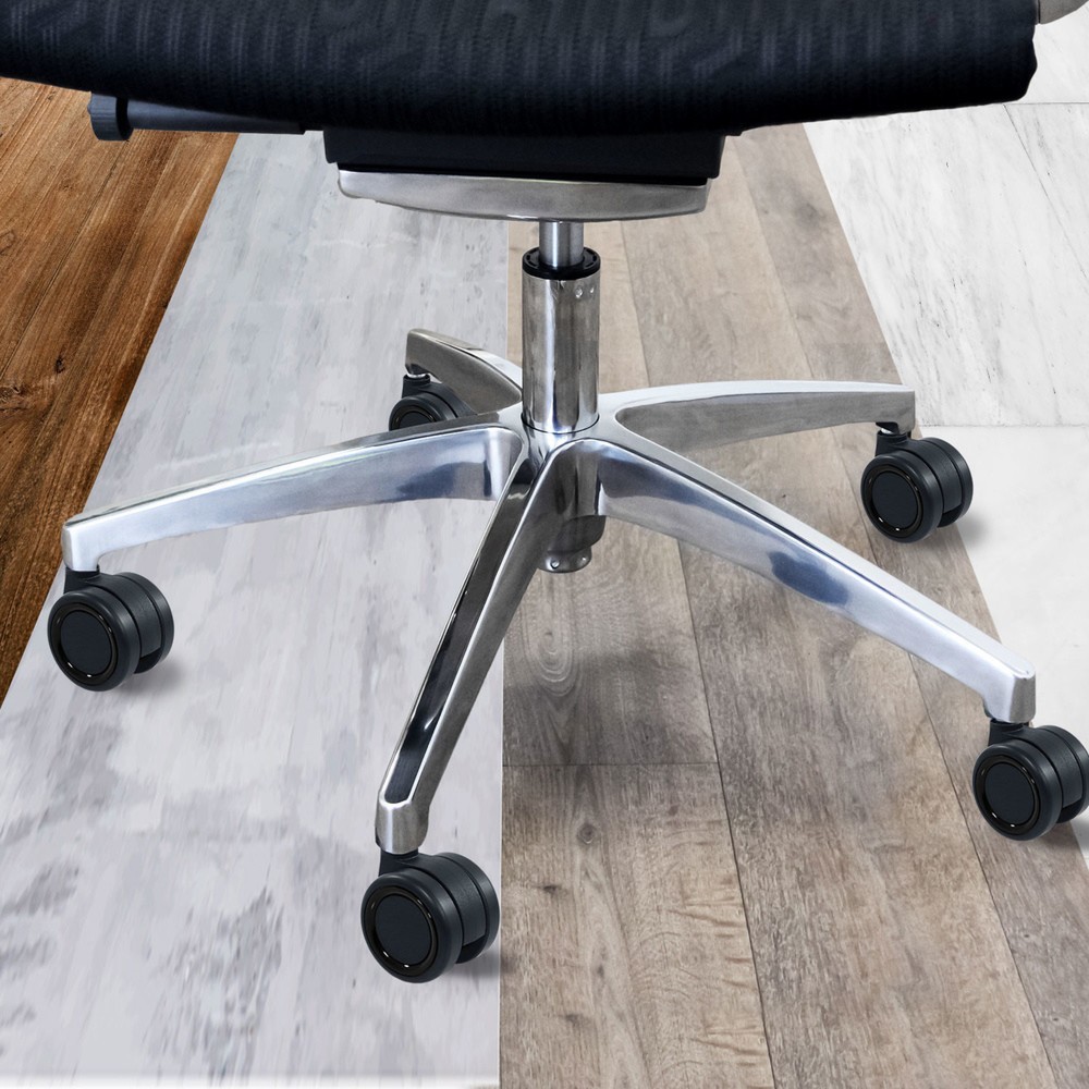 Produktabbildung Nr. 4: hjh OFFICE 5x Hartbodenrollen ROLO COLOR 60 11 mm / 60 mm Büro-Stuhl-Rollen für Hartböden (5er Pack), schwarz/schw