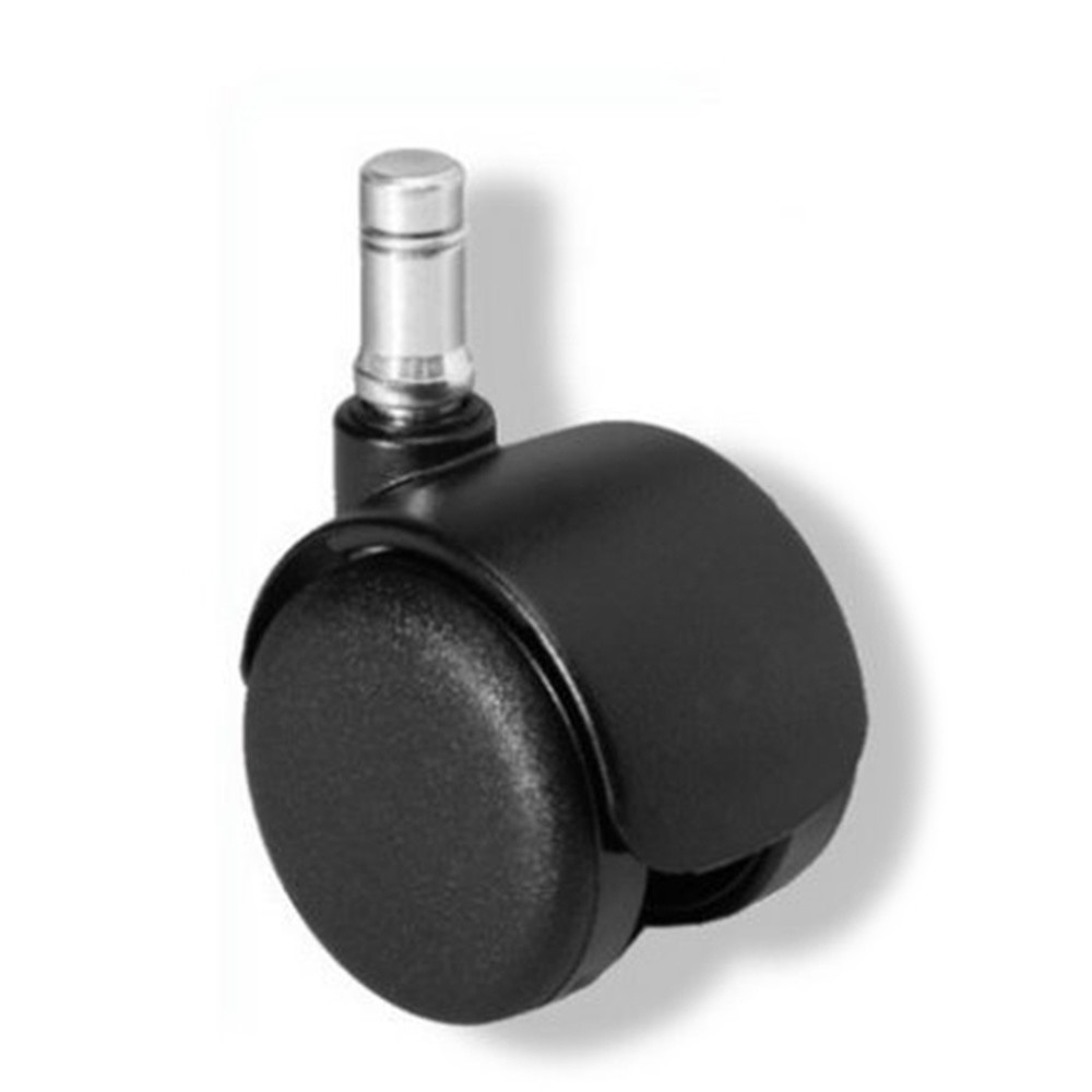 Produktabbildung: hjh OFFICE 5x Hartbodenrollen ROLO FIX sitzgebremst 10 mm / 50 mm Zinkdruckguss, (5er Pack)