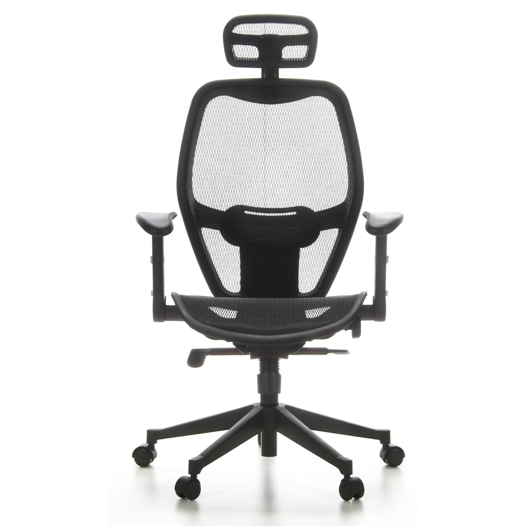 hjh OFFICE Bürostuhl / Chefsessel AIR PORT Netzstoff, schwarz Produktabbildung: hjh OFFICE Bürostuhl / Chefsessel AIR PORT Netzstoff, schwarz