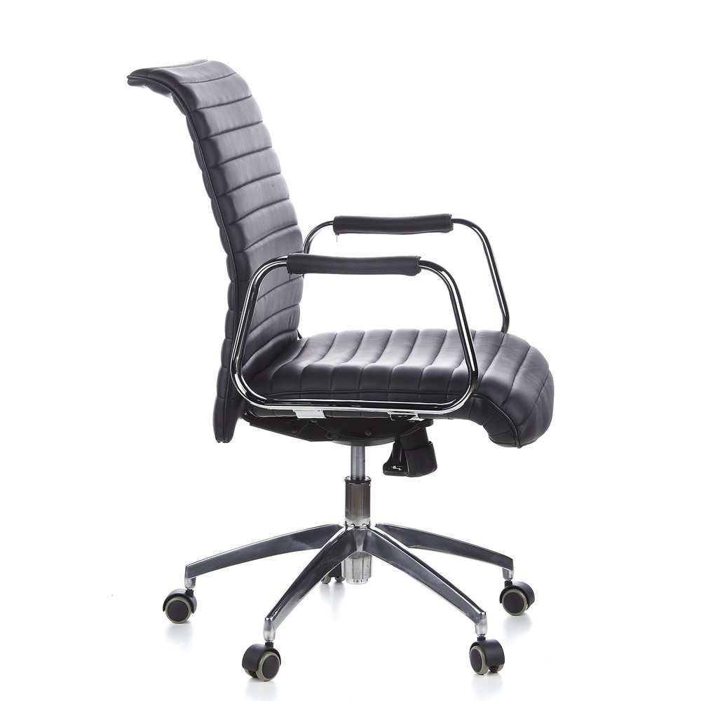 Produktabbildung Nr. 5: hjh OFFICE Bürostuhl / Chefsessel ASPERA 10 Leder, schwarz