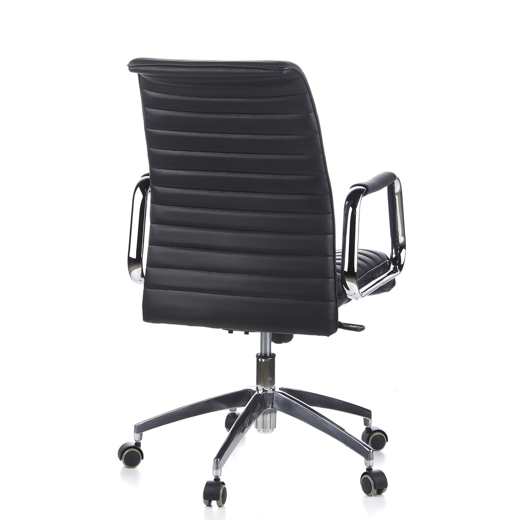 hjh OFFICE Bürostuhl / Chefsessel ASPERA 10 Leder, schwarz Produktabbildung Nr. 7: hjh OFFICE Bürostuhl / Chefsessel ASPERA 10 Leder, schwarz