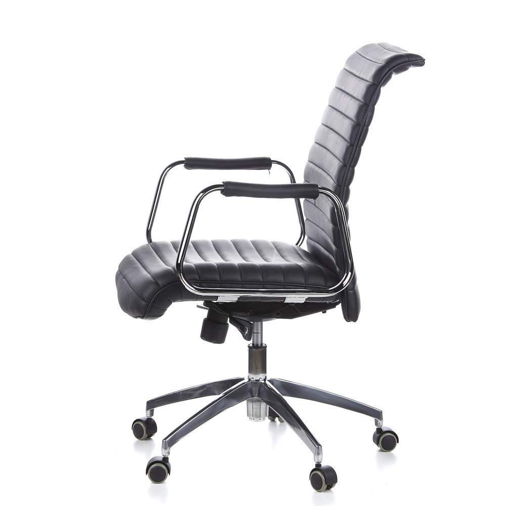 Produktabbildung Nr. 10: hjh OFFICE Bürostuhl / Chefsessel ASPERA 10 Leder, schwarz