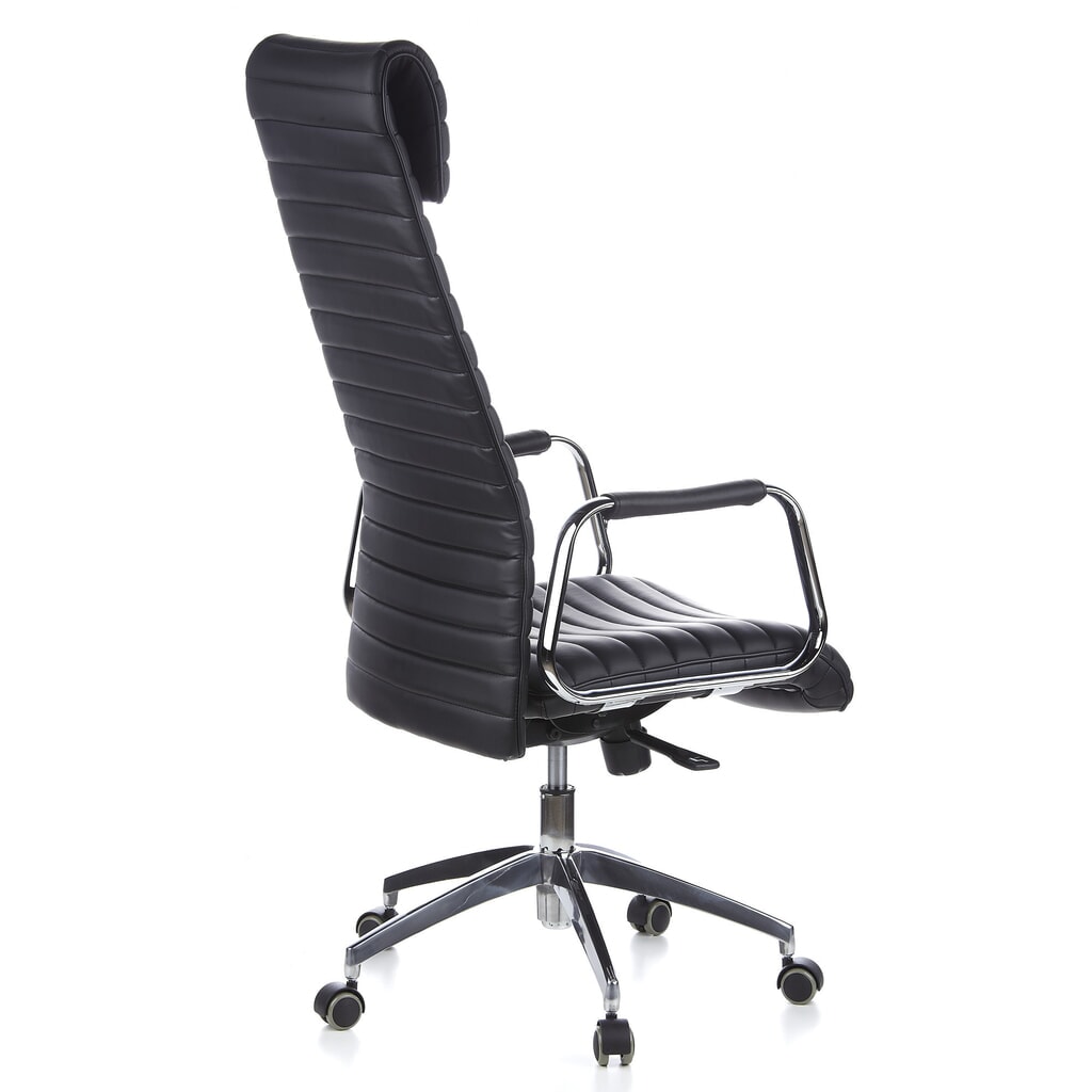 hjh OFFICE Bürostuhl / Chefsessel ASPERA 20 Leder, schwarz Produktabbildung Nr. 6: hjh OFFICE Bürostuhl / Chefsessel ASPERA 20 Leder, schwarz