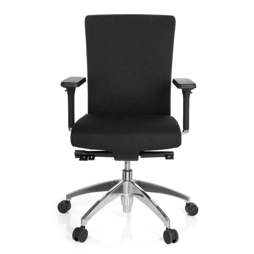 hjh OFFICE Bürostuhl / Chefsessel ASTRA BASE Stoff, schwarz Produktabbildung: hjh OFFICE Bürostuhl / Chefsessel ASTRA BASE Stoff, schwarz