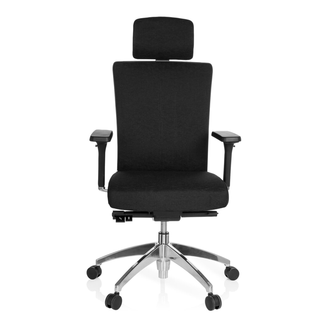 hjh OFFICE Bürostuhl / Chefsessel ASTRA LUX Stoff, schwarz Produktabbildung: hjh OFFICE Bürostuhl / Chefsessel ASTRA LUX Stoff, schwarz