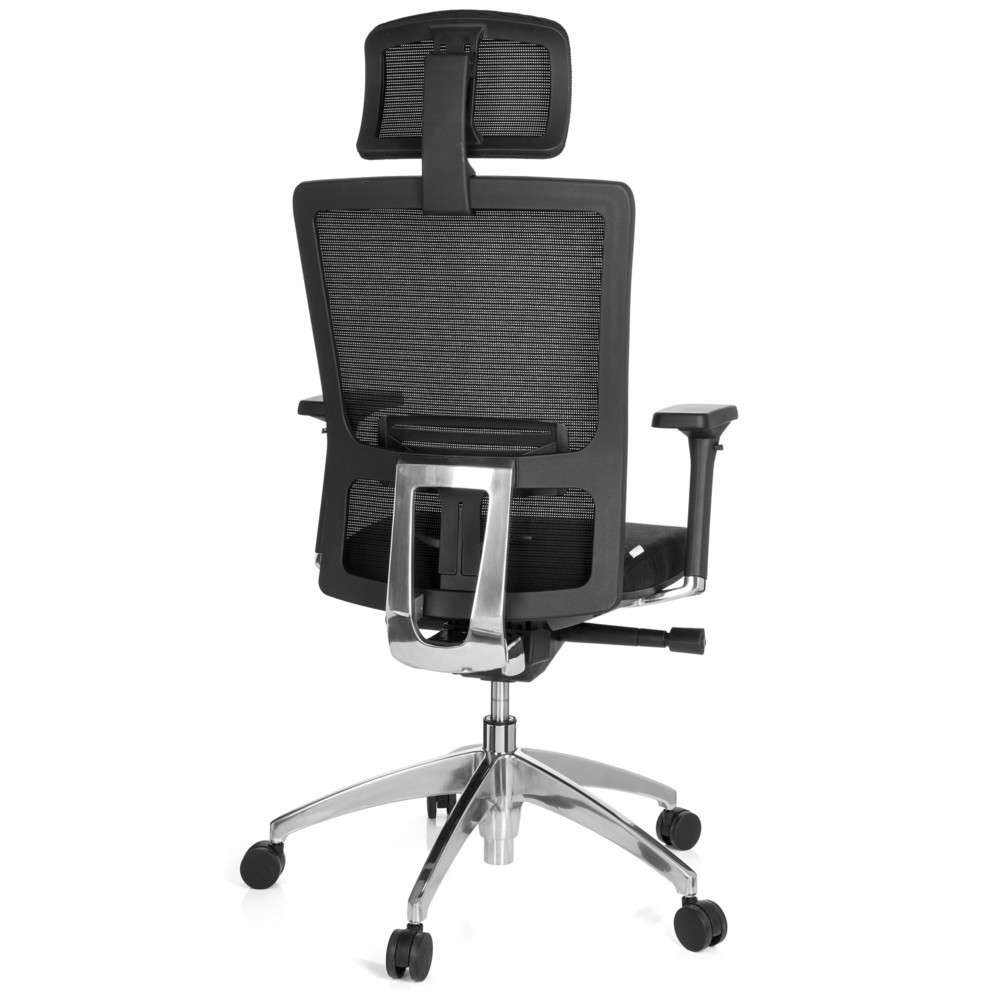 Produktabbildung Nr. 5: hjh OFFICE Bürostuhl / Chefsessel ASTRA LUX Stoff/Netzstoff, schwarz