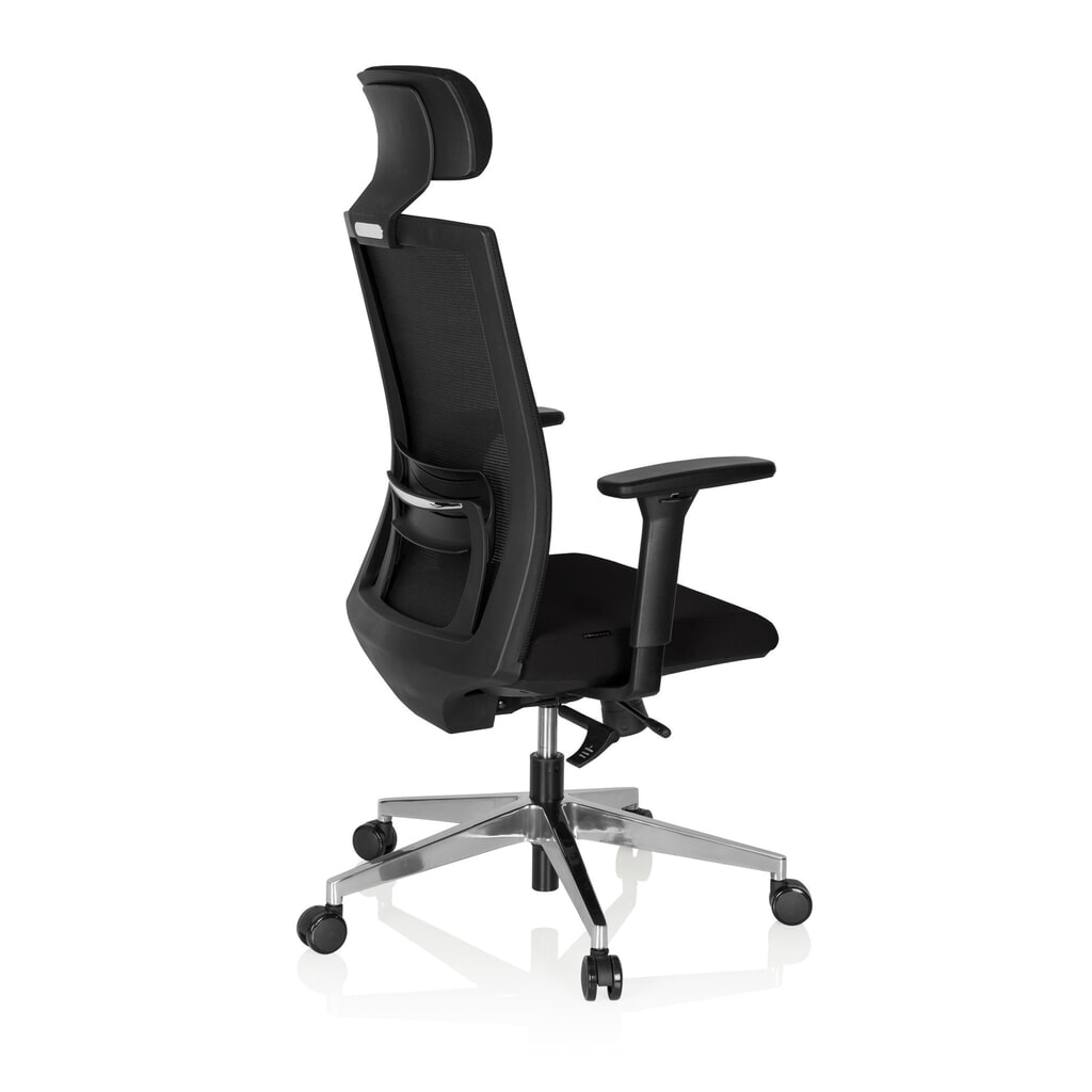 Produktabbildung Nr. 5: hjh OFFICE Bürostuhl / Chefsessel CAPTIVA Stoff/Netzstoff, schwarz