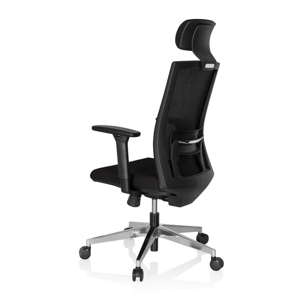 hjh OFFICE Bürostuhl / Chefsessel CAPTIVA Stoff/Netzstoff, schwarz Produktabbildung Nr. 8: hjh OFFICE Bürostuhl / Chefsessel CAPTIVA Stoff/Netzstoff, schwarz