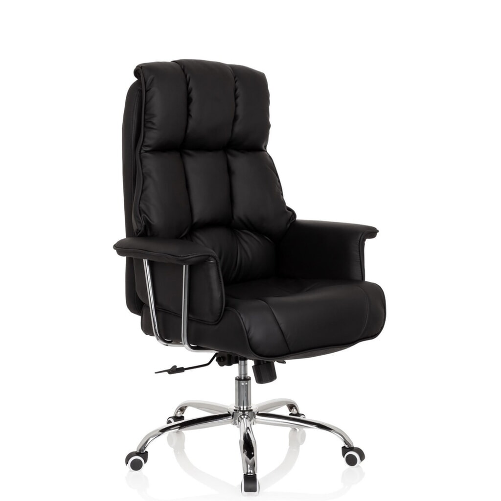 hjh OFFICE Bürostuhl / Chefsessel COMMANDER PU Kunstleder, schwarz Produktabbildung: hjh OFFICE Bürostuhl / Chefsessel COMMANDER PU Kunstleder, schwarz