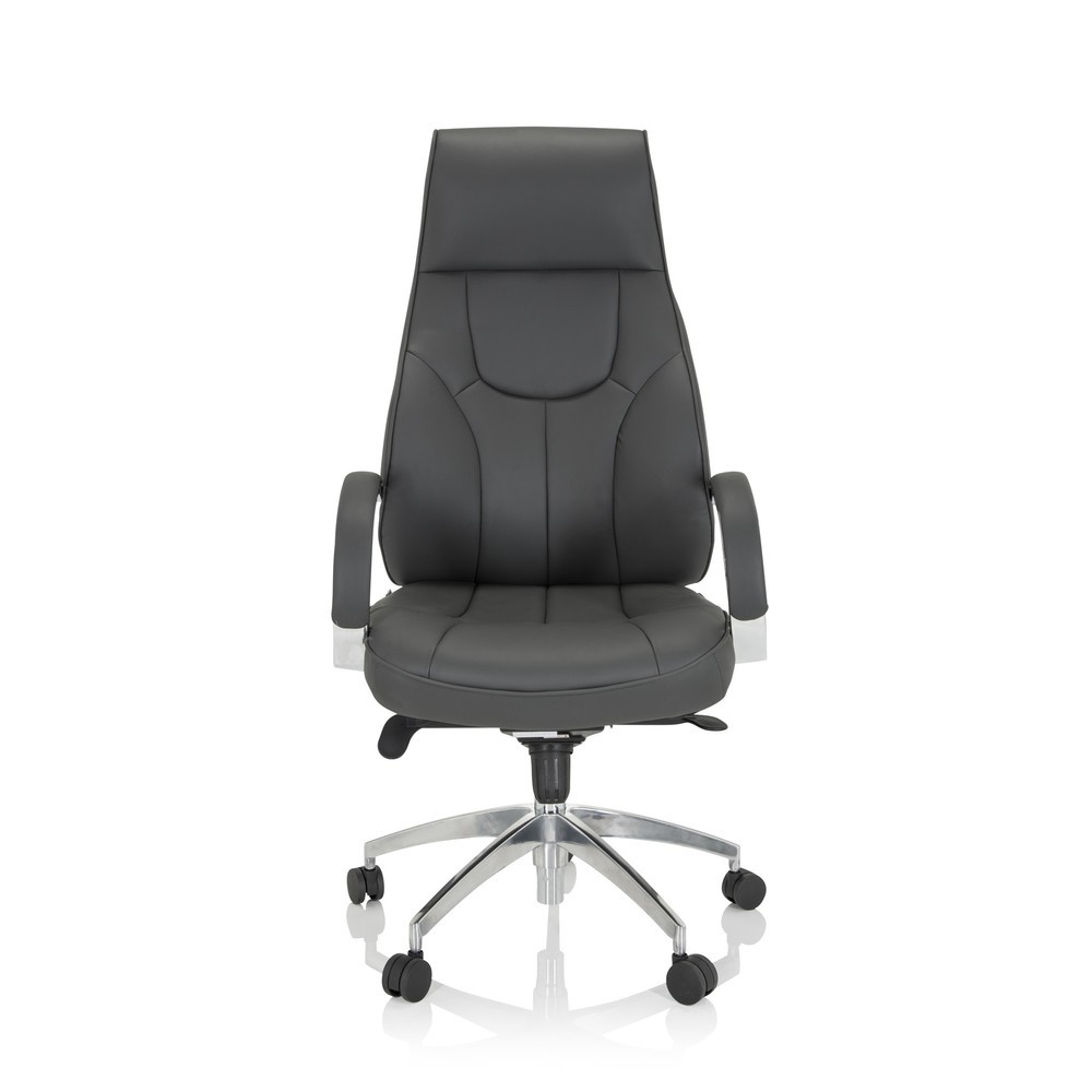 Produktabbildung Nr. 1: hjh OFFICE Bürostuhl / Chefsessel ELEGANCE I Kunstleder, grau