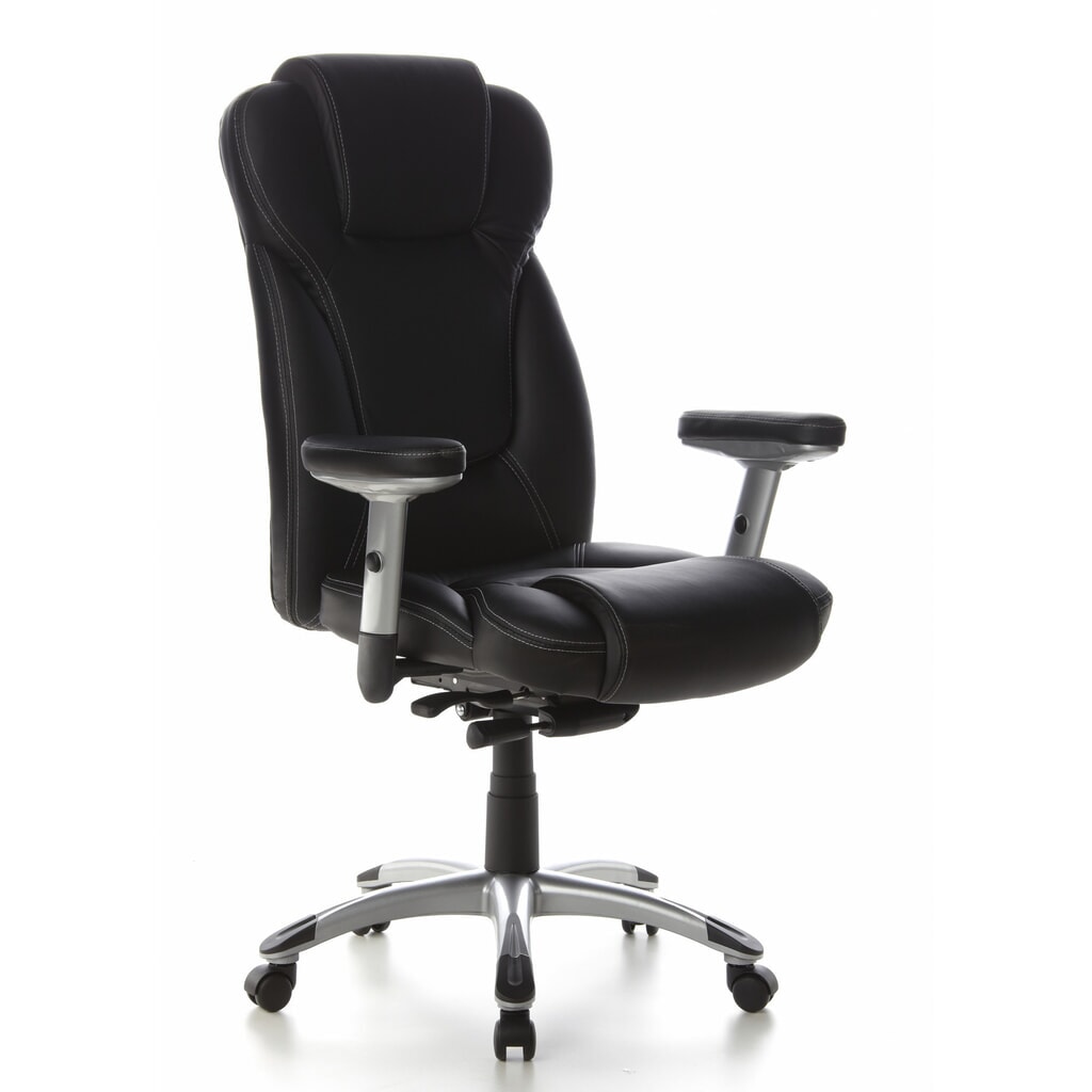 Produktabbildung Nr. 4: hjh OFFICE Bürostuhl / Chefsessel EMBASSY 200 Leder, schwarz