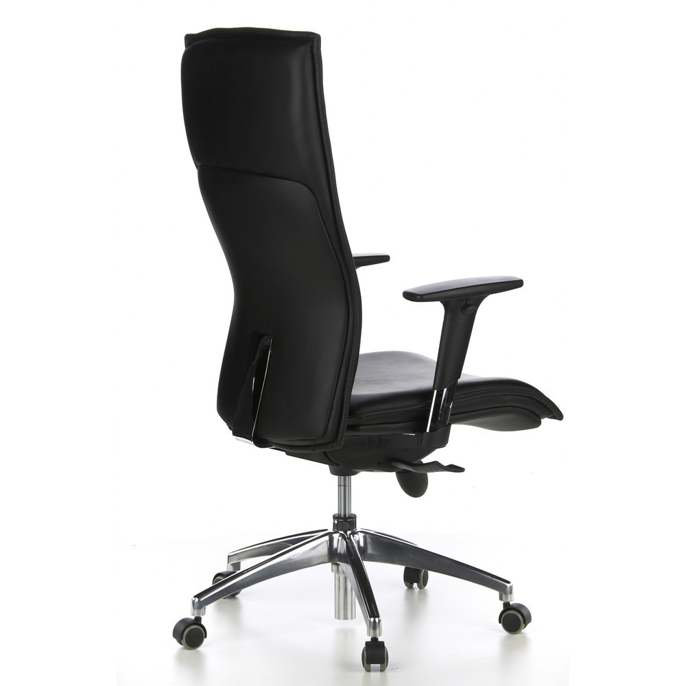 Produktabbildung Nr. 4: hjh OFFICE Bürostuhl / Chefsessel MURANO 20 Leder, schwarz