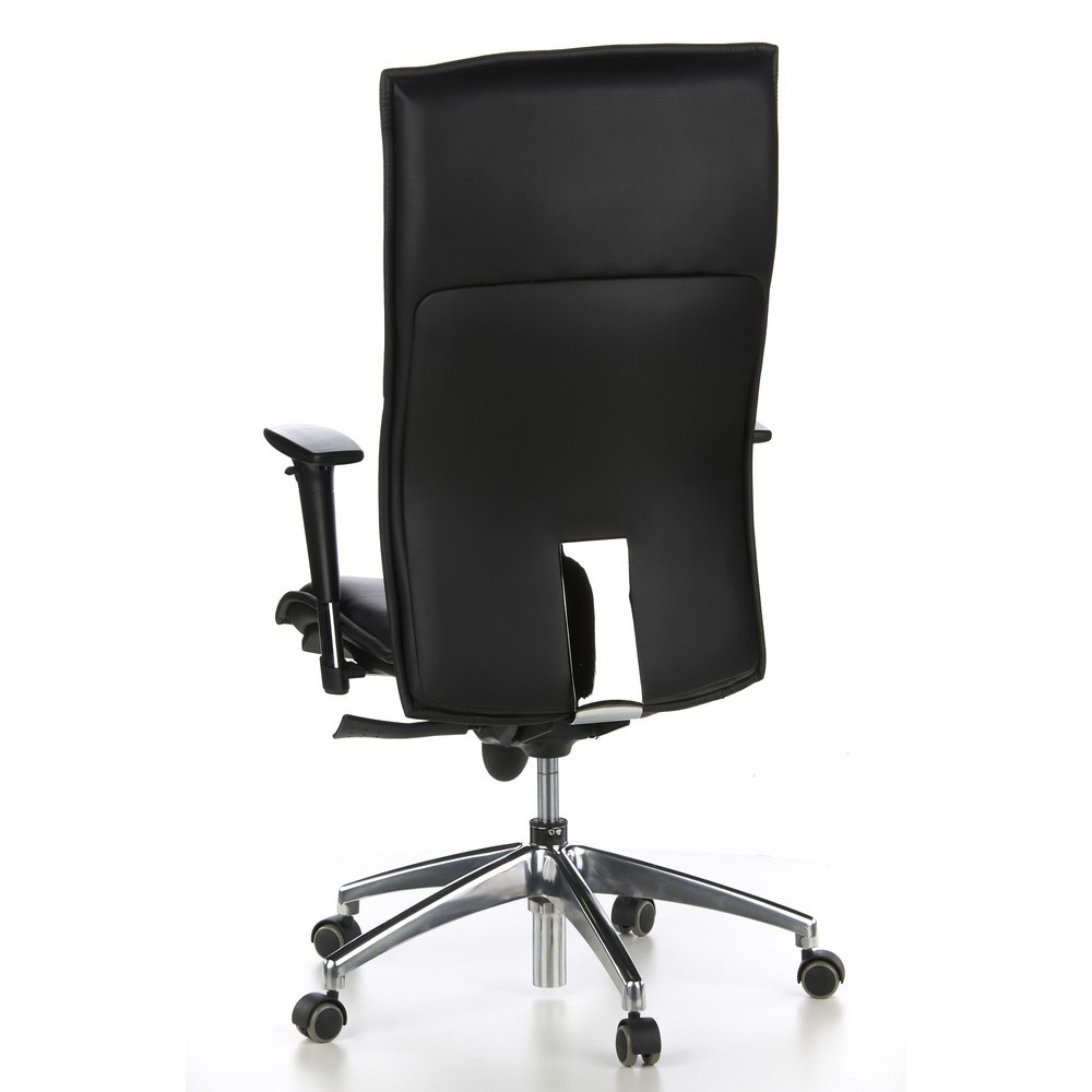 Produktabbildung Nr. 6: hjh OFFICE Bürostuhl / Chefsessel MURANO 20 Leder, schwarz