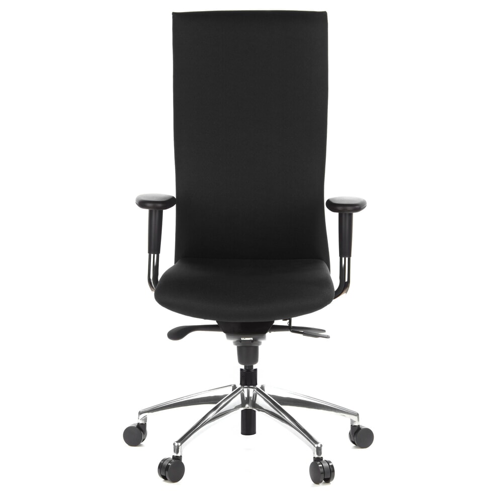 Produktabbildung Nr. 1: hjh OFFICE Bürostuhl / Chefsessel OFFICE TEC Stoff, schwarz