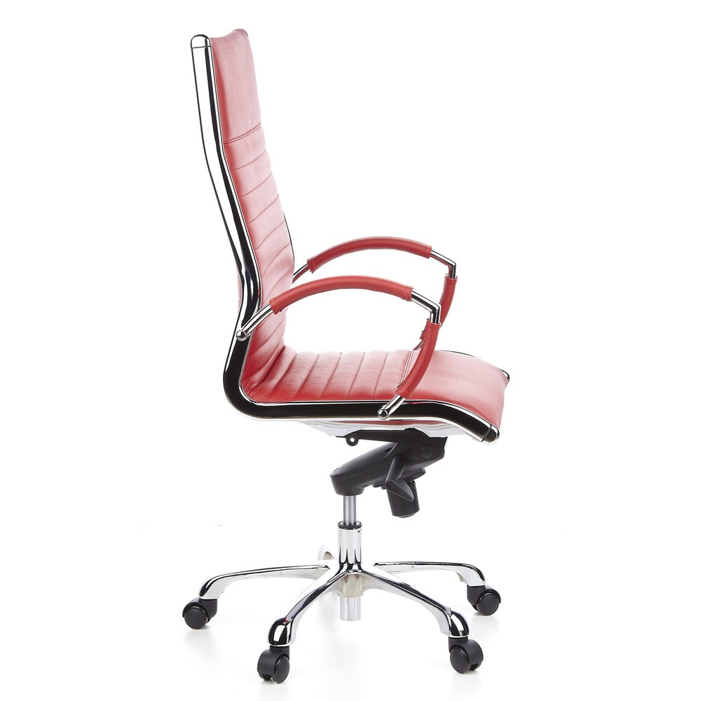 Produktabbildung Nr. 3: hjh OFFICE Bürostuhl / Chefsessel PARMA 20 Leder, rot