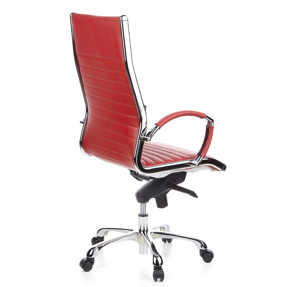 Produktabbildung Nr. 4: hjh OFFICE Bürostuhl / Chefsessel PARMA 20 Leder, rot