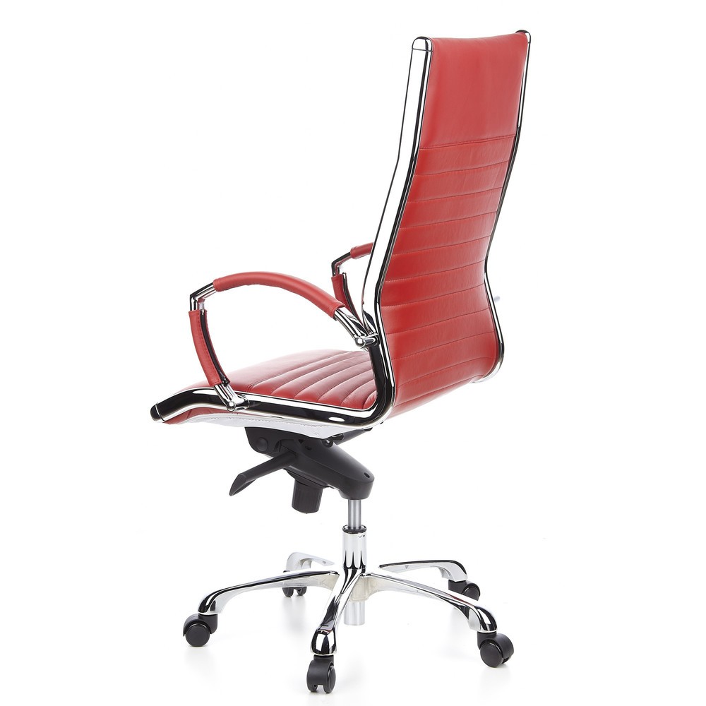 Produktabbildung Nr. 7: hjh OFFICE Bürostuhl / Chefsessel PARMA 20 Leder, rot