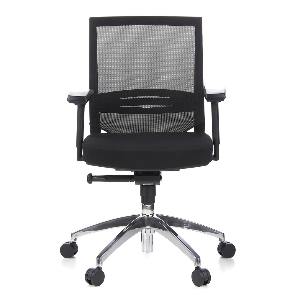 Produktabbildung: hjh OFFICE Bürostuhl / Chefsessel PORTO PRO Stoff, schwarz