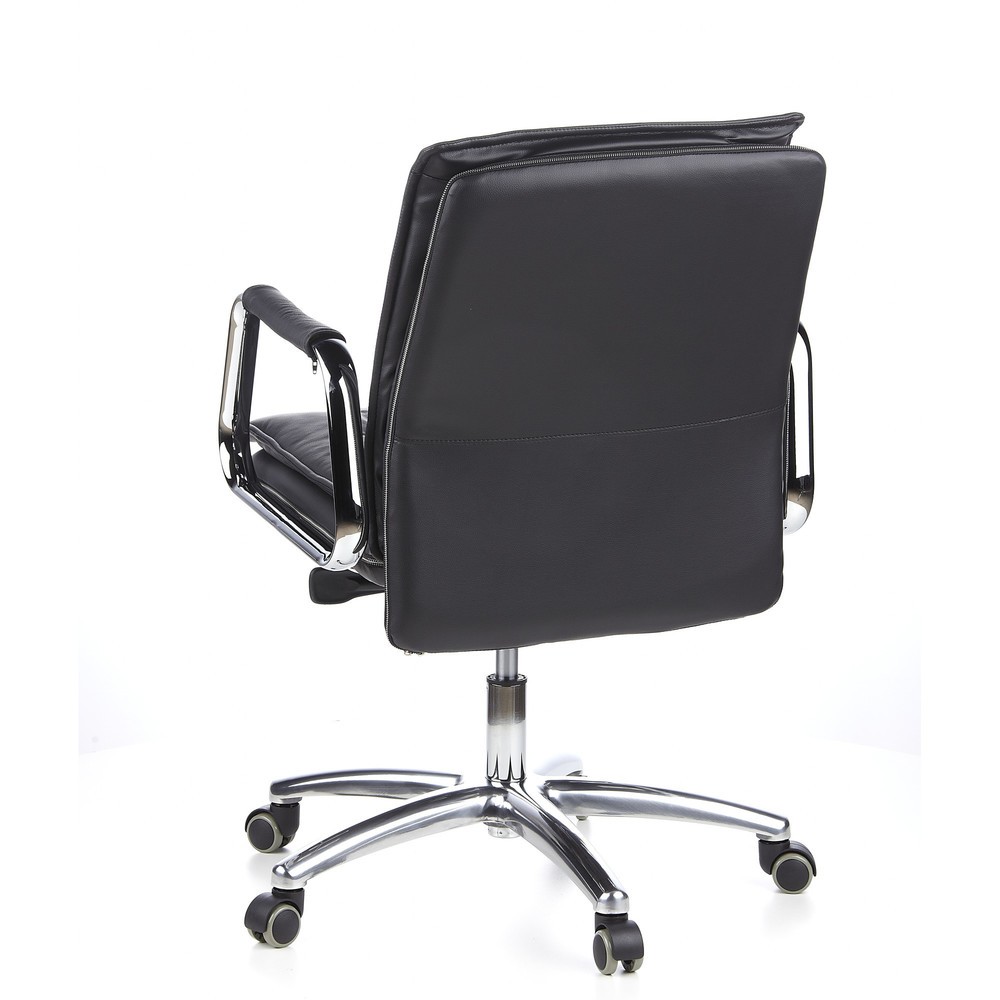 Produktabbildung Nr. 6: hjh OFFICE Bürostuhl / Chefsessel VILLA 10 Leder, schwarz