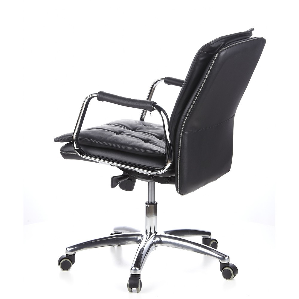Produktabbildung Nr. 7: hjh OFFICE Bürostuhl / Chefsessel VILLA 10 Leder, schwarz