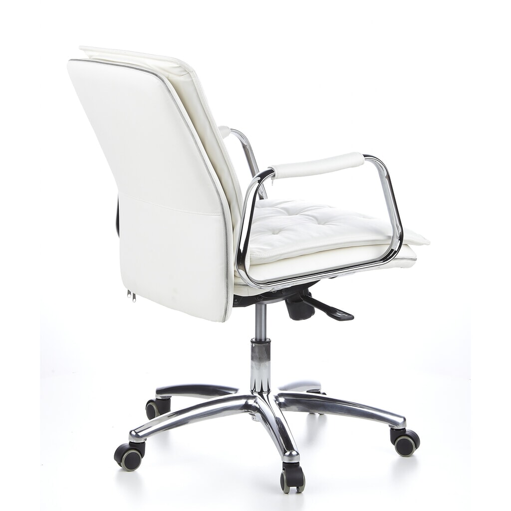Produktabbildung Nr. 6: hjh OFFICE Bürostuhl / Chefsessel VILLA 10 Leder, cremeweiß