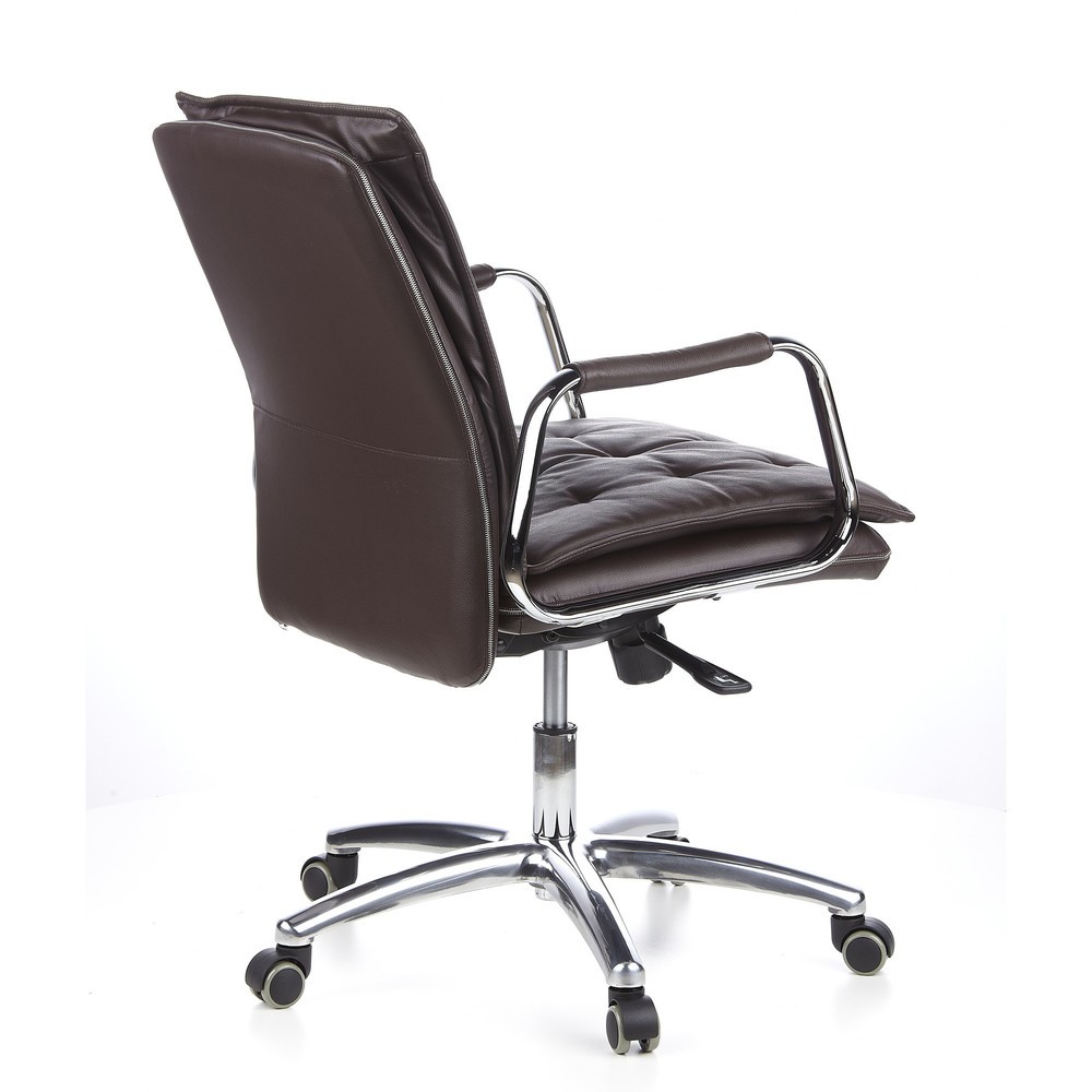 Produktabbildung Nr. 4: hjh OFFICE Bürostuhl / Chefsessel VILLA 10 Leder, braun