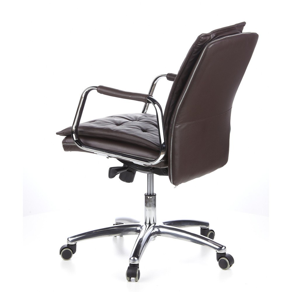 Produktabbildung Nr. 7: hjh OFFICE Bürostuhl / Chefsessel VILLA 10 Leder, braun