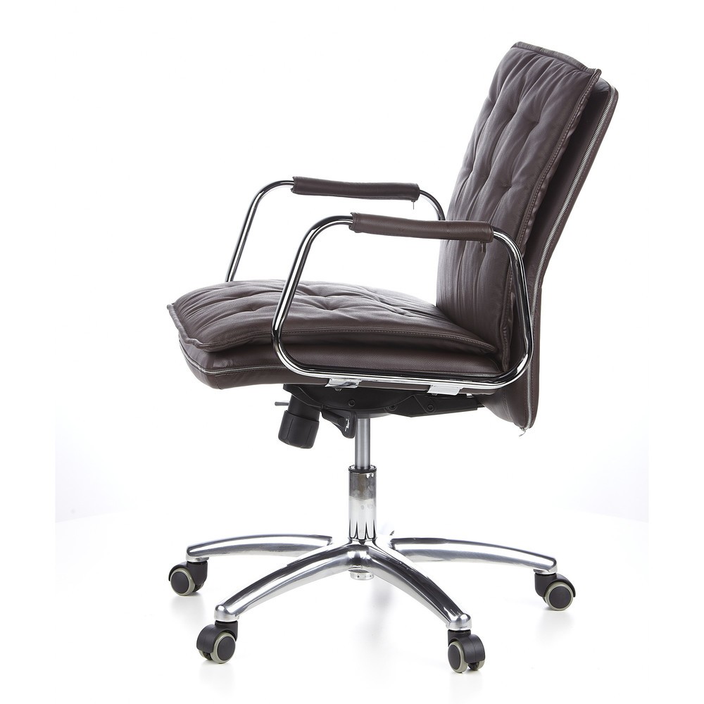 Produktabbildung Nr. 8: hjh OFFICE Bürostuhl / Chefsessel VILLA 10 Leder, braun