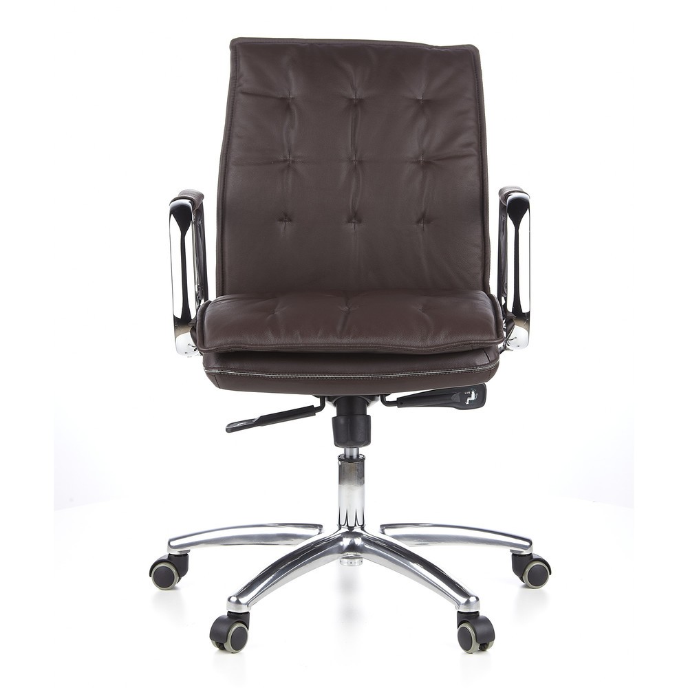 Produktabbildung: hjh OFFICE Bürostuhl / Chefsessel VILLA 10 Leder, braun