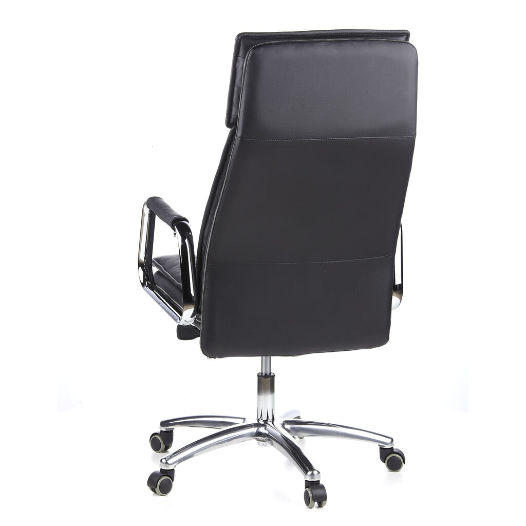 Produktabbildung Nr. 8: hjh OFFICE Bürostuhl / Chefsessel VILLA 20 Leder, schwarz