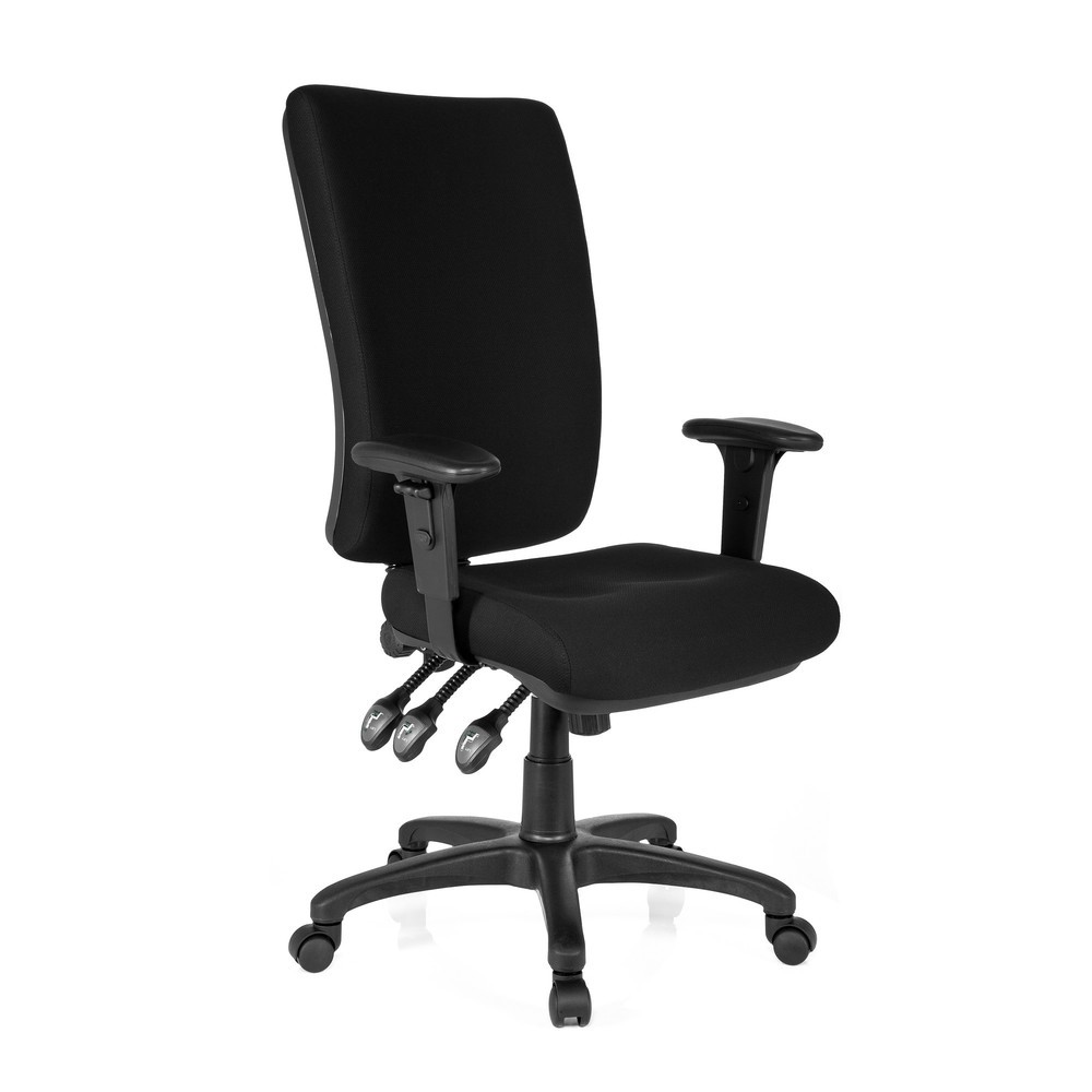 Produktabbildung Nr. 2: hjh OFFICE Bürostuhl / Chefsessel ZENIT HIGH Stoff, schwarz