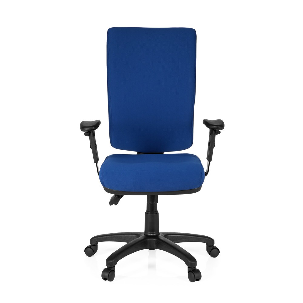 Produktabbildung: hjh OFFICE Bürostuhl / Chefsessel ZENIT HIGH Stoff, blau