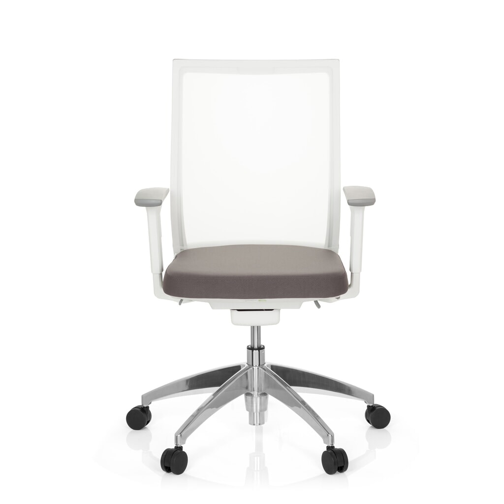 Produktabbildung: hjh OFFICE Bürostuhl / Drehstuhl ASPEN Stoff, grau/weiß