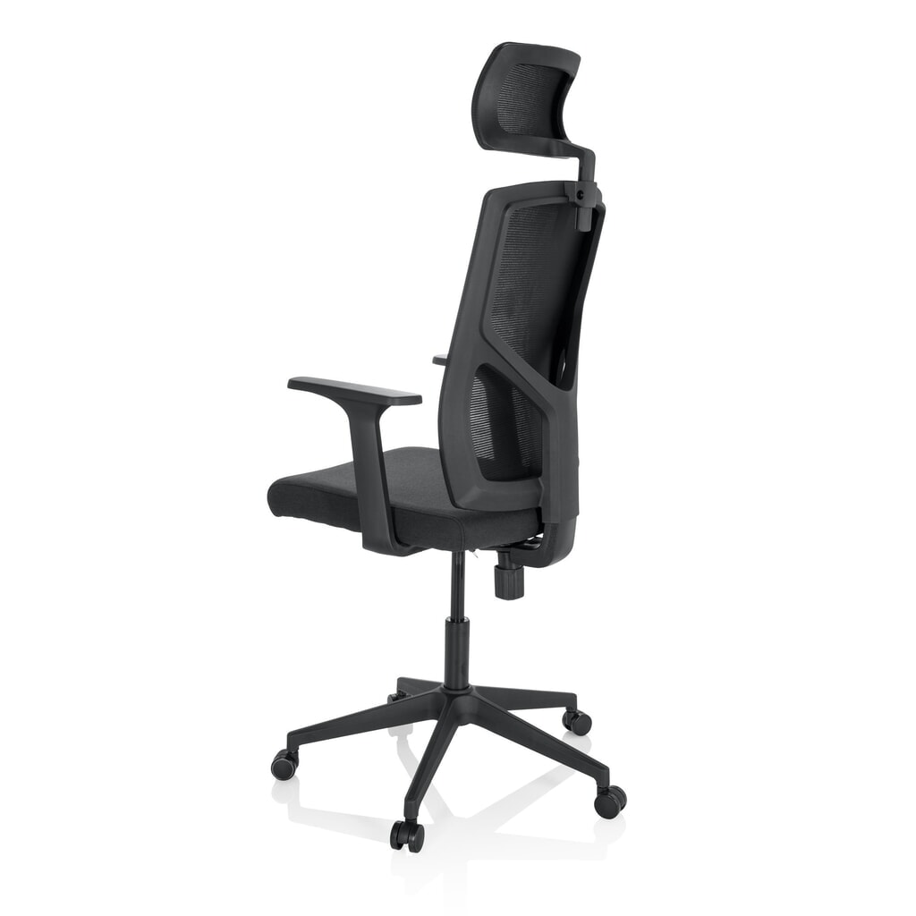 hjh OFFICE Bürostuhl / Drehstuhl BRETON B Stoff/Netzstoff, schwarz Produktabbildung Nr. 7: hjh OFFICE Bürostuhl / Drehstuhl BRETON B Stoff/Netzstoff, schwarz