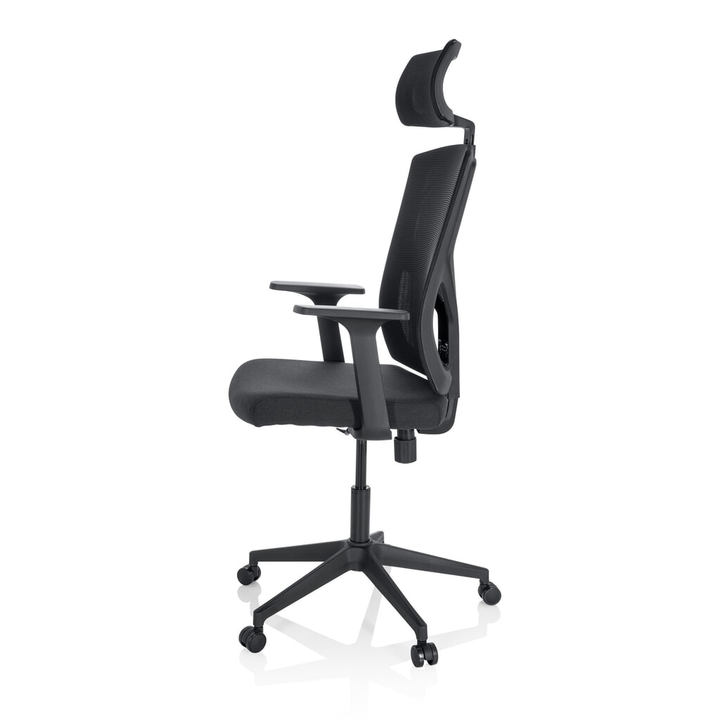 hjh OFFICE Bürostuhl / Drehstuhl BRETON B Stoff/Netzstoff, schwarz Produktabbildung Nr. 8: hjh OFFICE Bürostuhl / Drehstuhl BRETON B Stoff/Netzstoff, schwarz