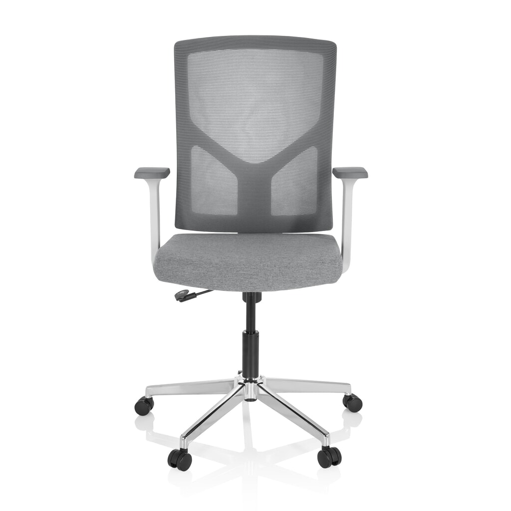 hjh OFFICE Bürostuhl / Drehstuhl BRETON BASE W Stoff/Netzstoff, grau Produktabbildung: hjh OFFICE Bürostuhl / Drehstuhl BRETON BASE W Stoff/Netzstoff, grau
