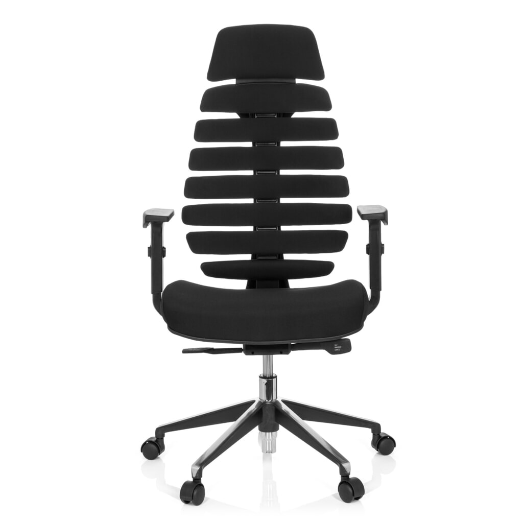 hjh OFFICE Bürostuhl / Drehstuhl ERGO LINE II PRO Stoff, schwarz Produktabbildung: hjh OFFICE Bürostuhl / Drehstuhl ERGO LINE II PRO Stoff, schwarz