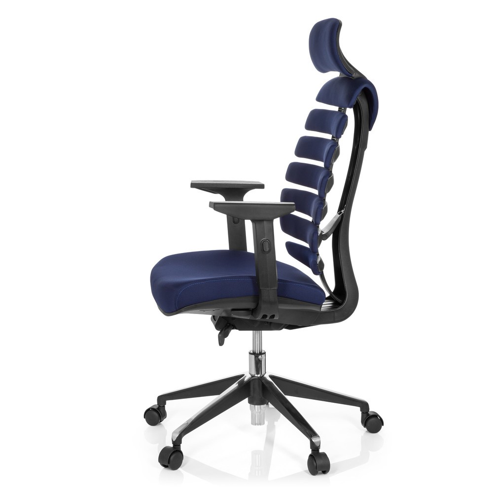 Produktabbildung Nr. 8: hjh OFFICE Bürostuhl / Drehstuhl ERGO LINE II PRO Stoff, blau