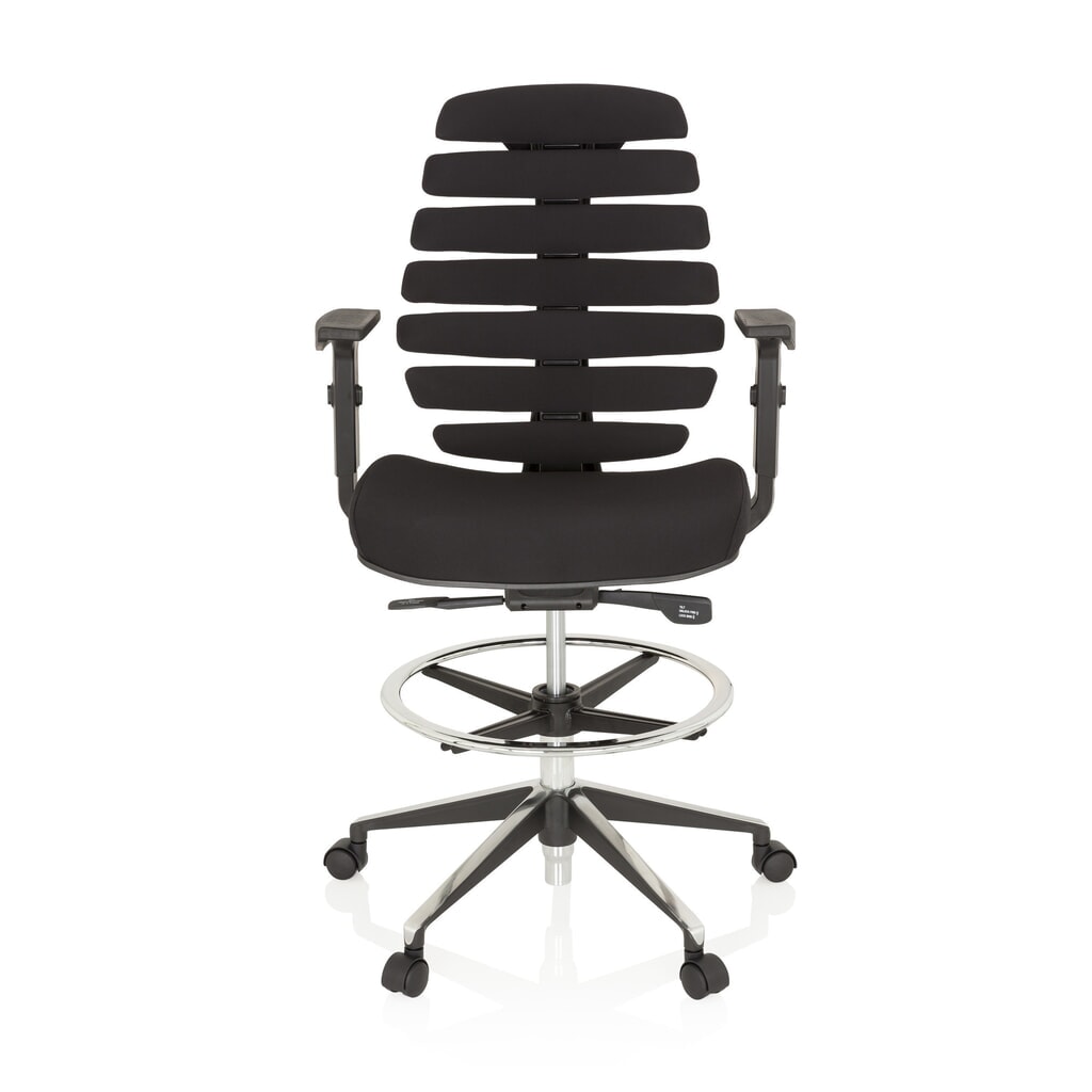 hjh OFFICE Bürostuhl / Drehstuhl ERGO LINE II WORK Stoff, schwarz Produktabbildung: hjh OFFICE Bürostuhl / Drehstuhl ERGO LINE II WORK Stoff, schwarz