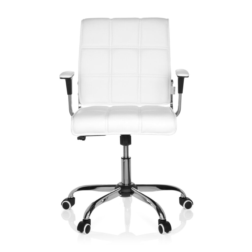 Produktabbildung: hjh OFFICE Bürostuhl / Drehstuhl ERNESTO Kunstleder, weiß