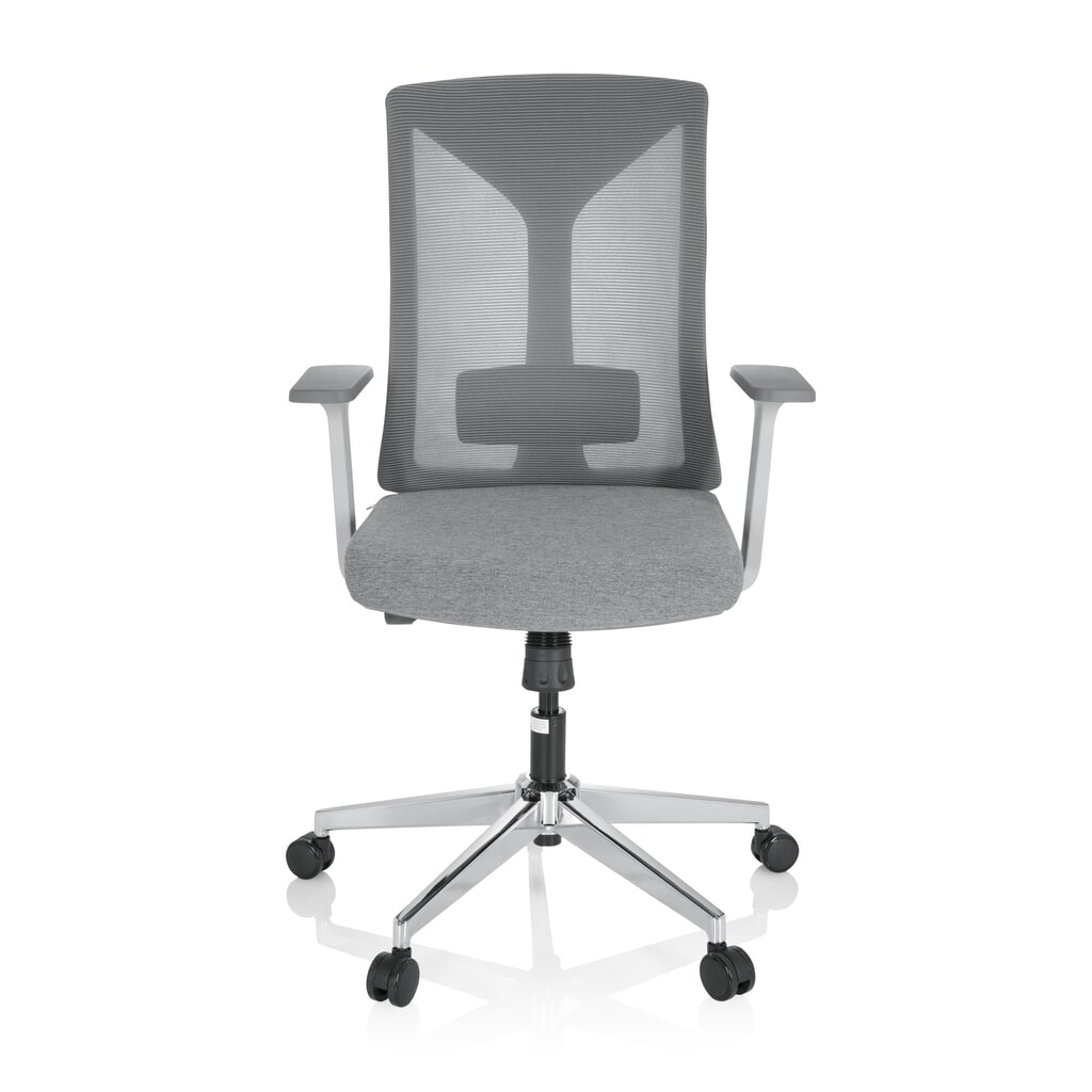 hjh OFFICE Bürostuhl / Drehstuhl HALIFAX Stoff/Netzstoff, grau Produktabbildung: hjh OFFICE Bürostuhl / Drehstuhl HALIFAX Stoff/Netzstoff, grau