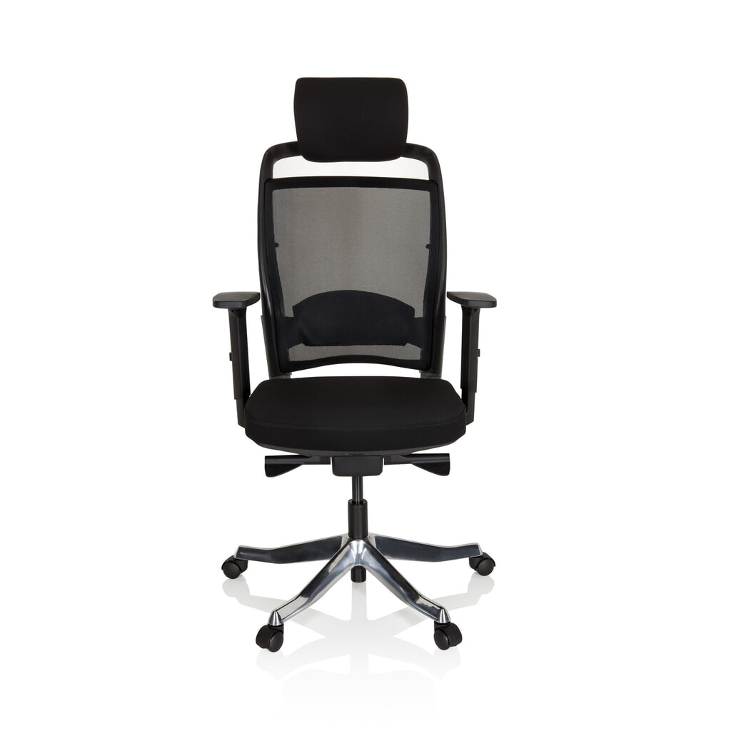 Produktabbildung: hjh OFFICE Bürostuhl / Drehstuhl IKAST I Stoff/Netzstoff, schwarz